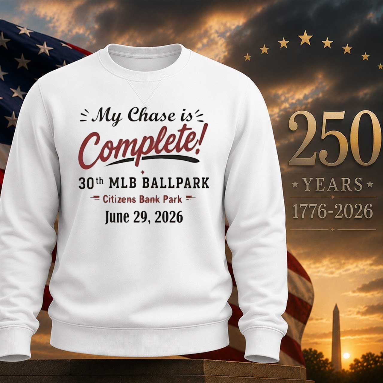 My Chase Is Complete 30th Ballpark Shirt