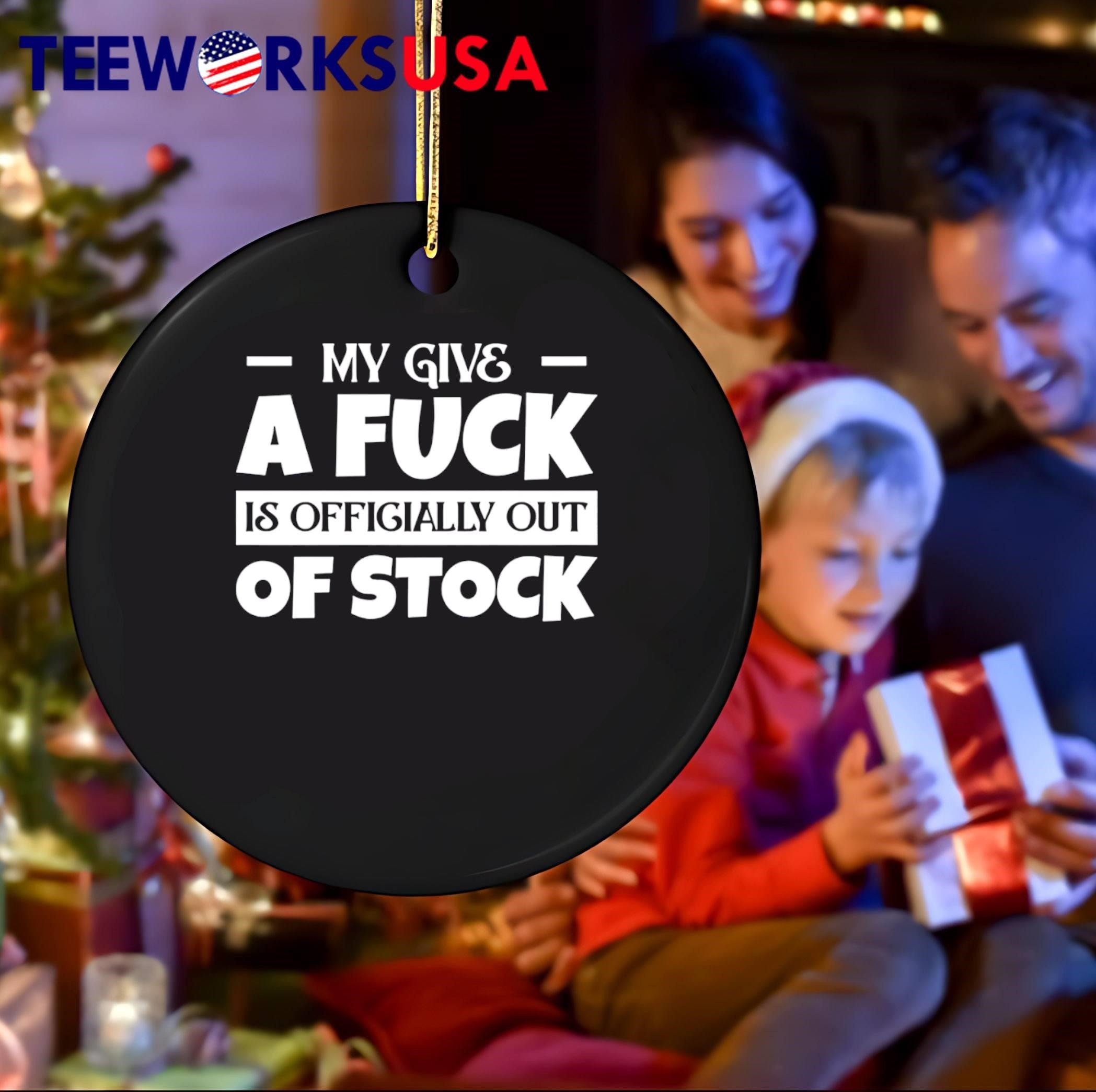 My Give a Fuck Is Officially out of Stock Funny Sarcastic Quote T-Shirt