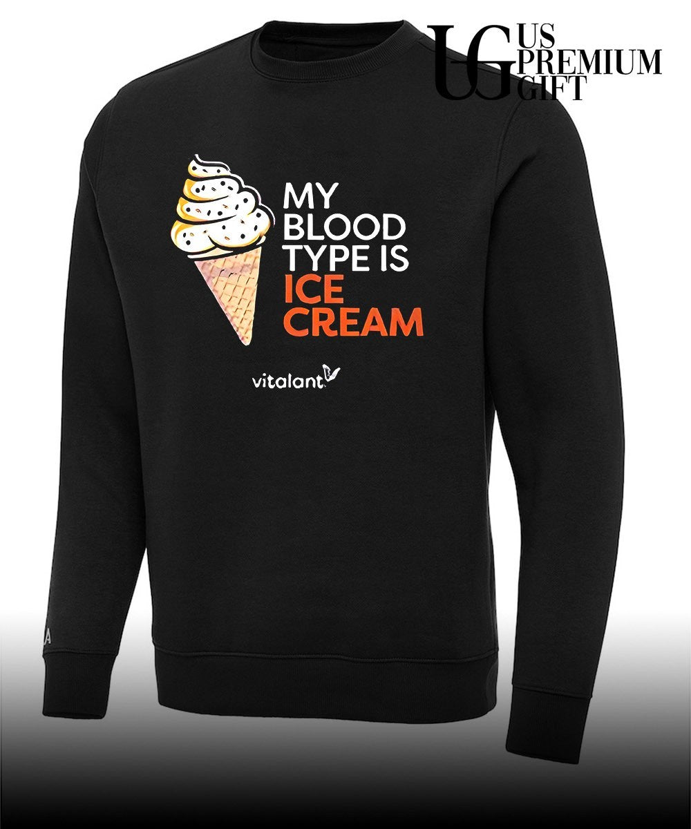 My blood type is ice cream Vitalant shirt
