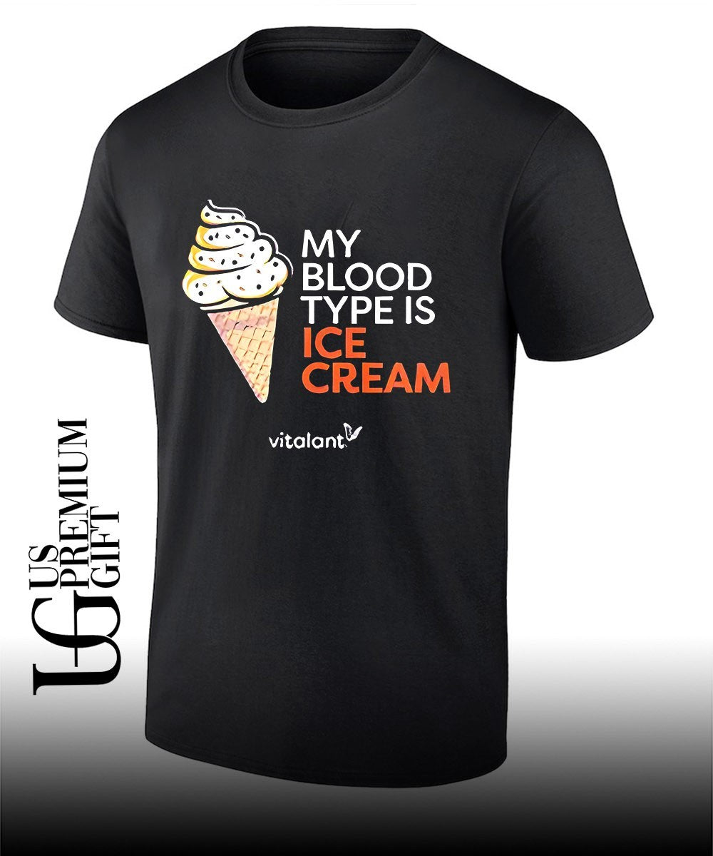 My blood type is ice cream Vitalant shirt