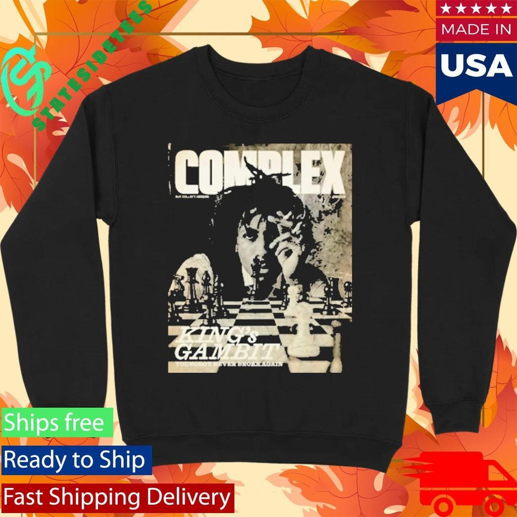 NBA YoungBoy King’s Gambit YoungBoy Never Broke Again On Complex Cover Star Shirt Unisex , , , Long Sleeve Tee