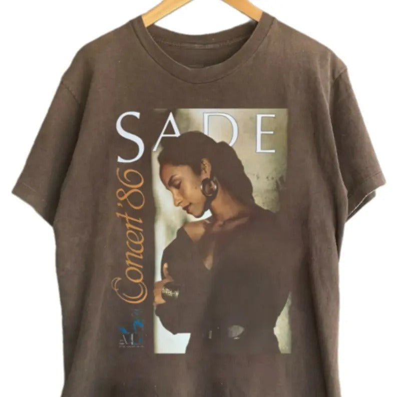 NEW Sade Adu Top 80s Sade Album Diamond Singer Tour T-Shirts