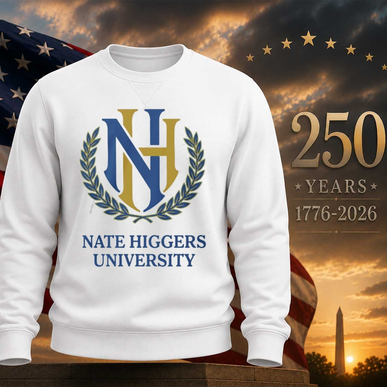 Nate Higgers University Logo Shirt