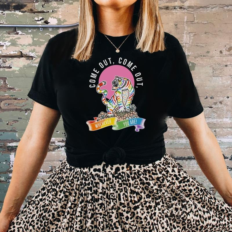 National Coming Out Day Shirt Gay Pride LGBTQ Shirt Equality Shirt LGBT Ally Shirt LGBTQ Pride March Shirt Gay T-Shirts
