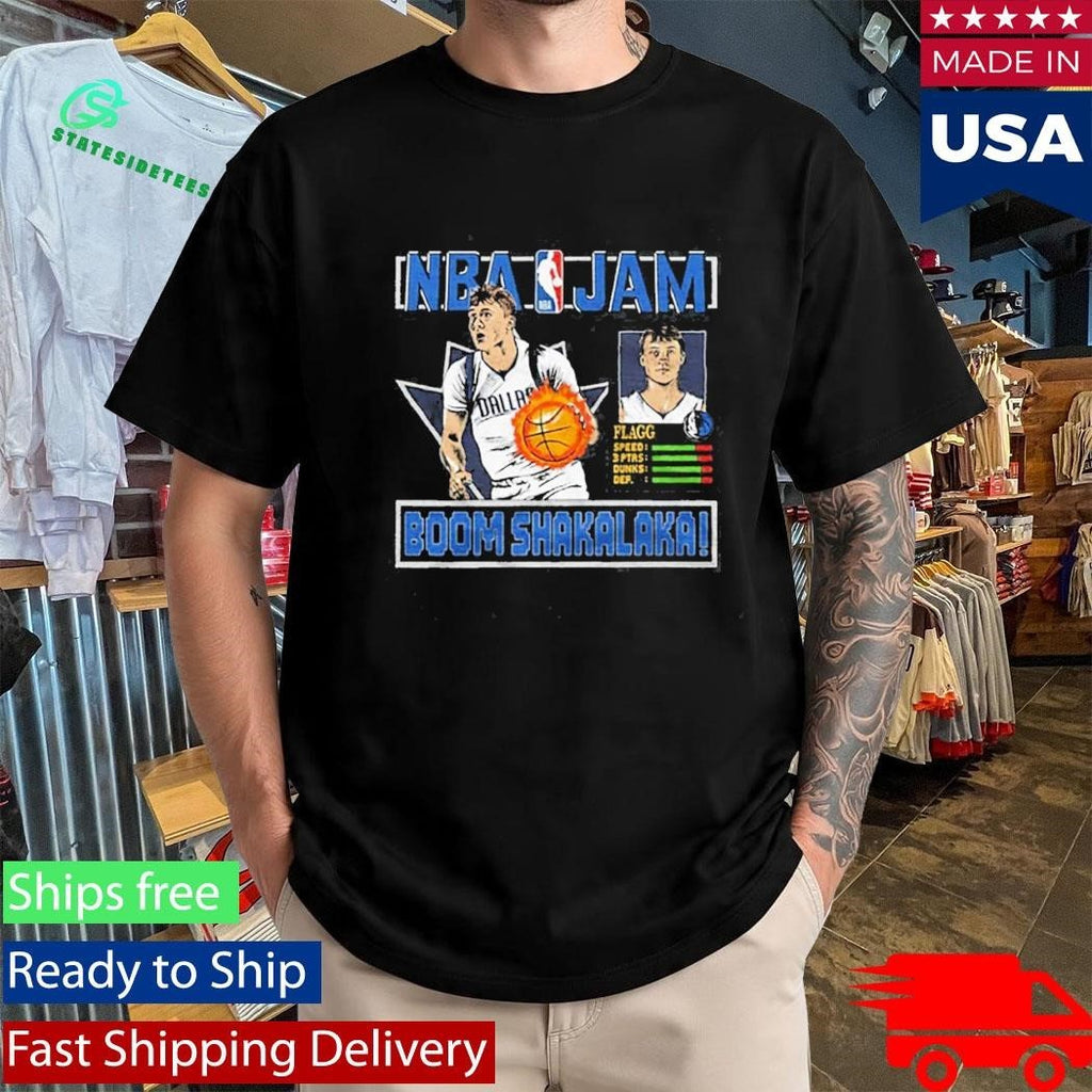 Nba Jam Mavericks Cooper Flagg Shirt Unisex , , , Long Sleeve Tee