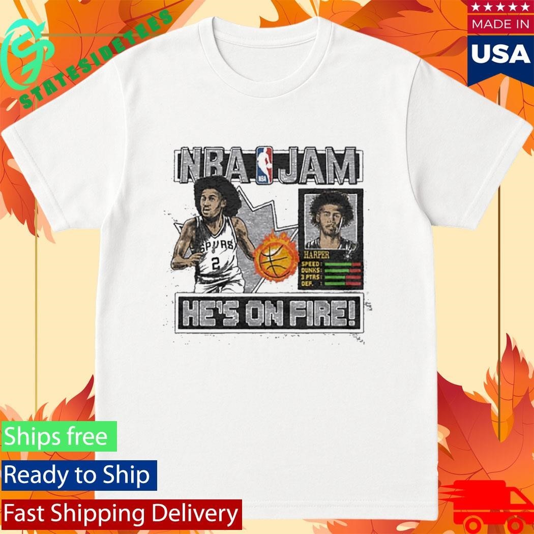 Nba Jam Spurs Dylan Harper Shirt Unisex , , , Long Sleeve Tee