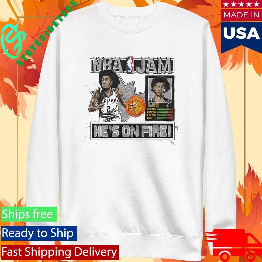 Nba Jam Spurs Dylan Harper Shirt Unisex , , , Long Sleeve Tee