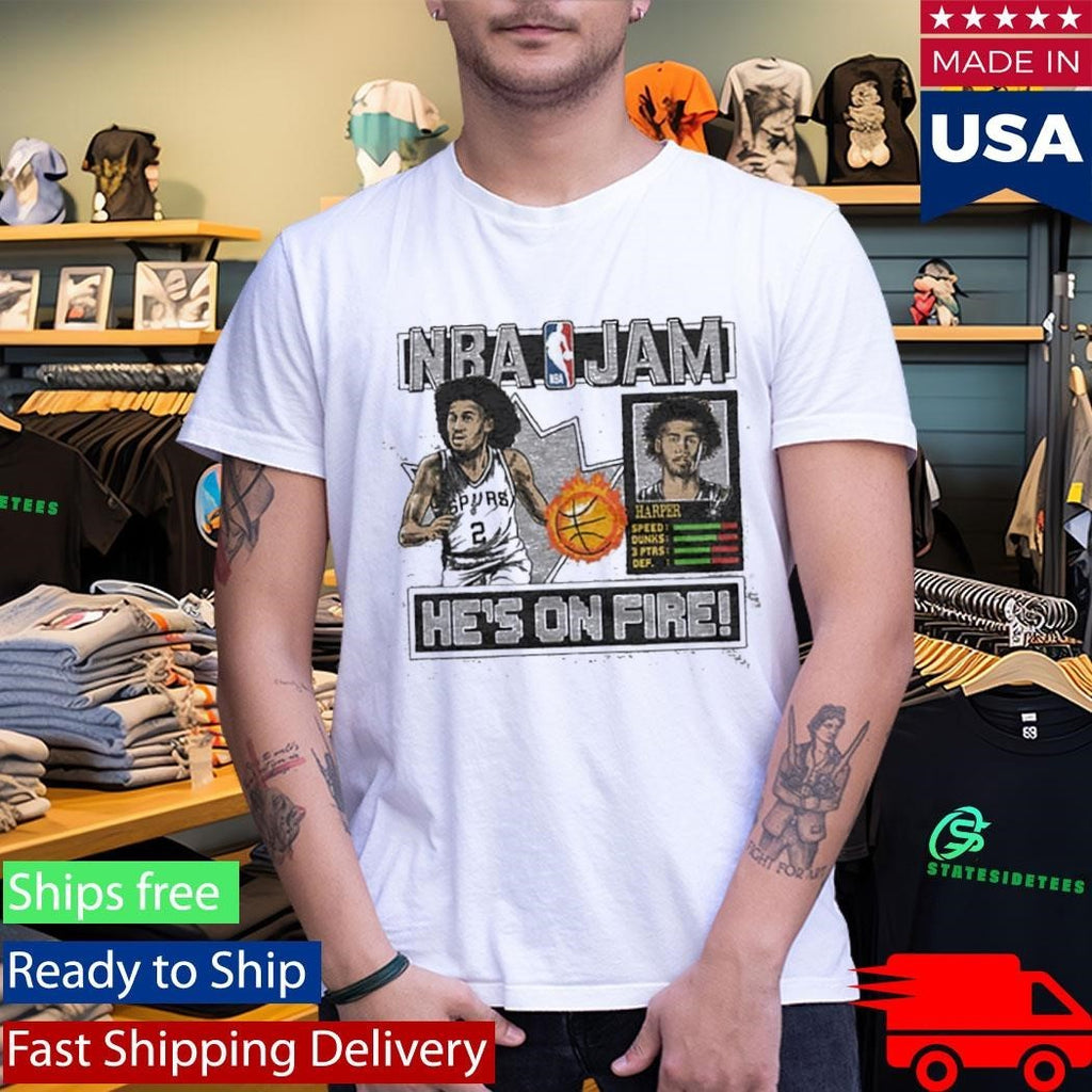 Nba Jam Spurs Dylan Harper Shirt Unisex , , , Long Sleeve Tee