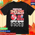 Nebraska Volleyball Undefeated 2025 Perfect Season Go Big Red Shirt Unisex , , , Long Sleeve Tee