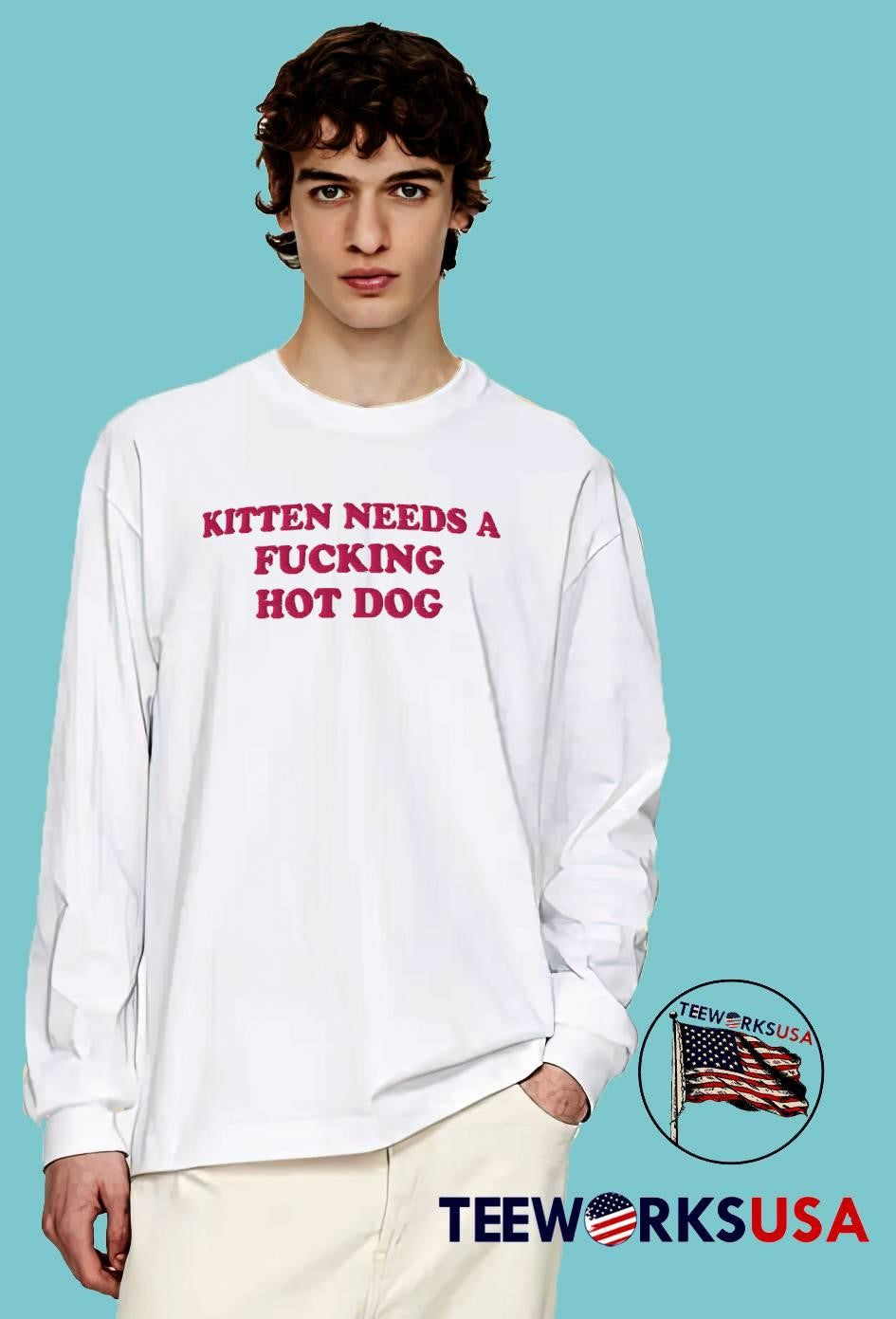 Needs a Fucking Hot Dog Kitten T-Shirt