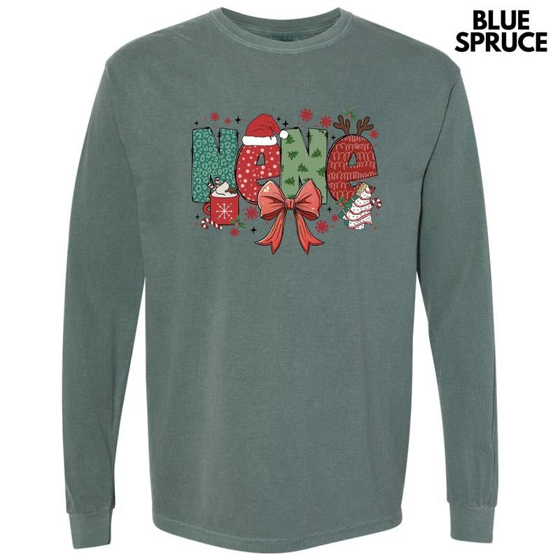 Nene Jolly Long Sleeve Comfort Colors 'NLB' T-Shirts