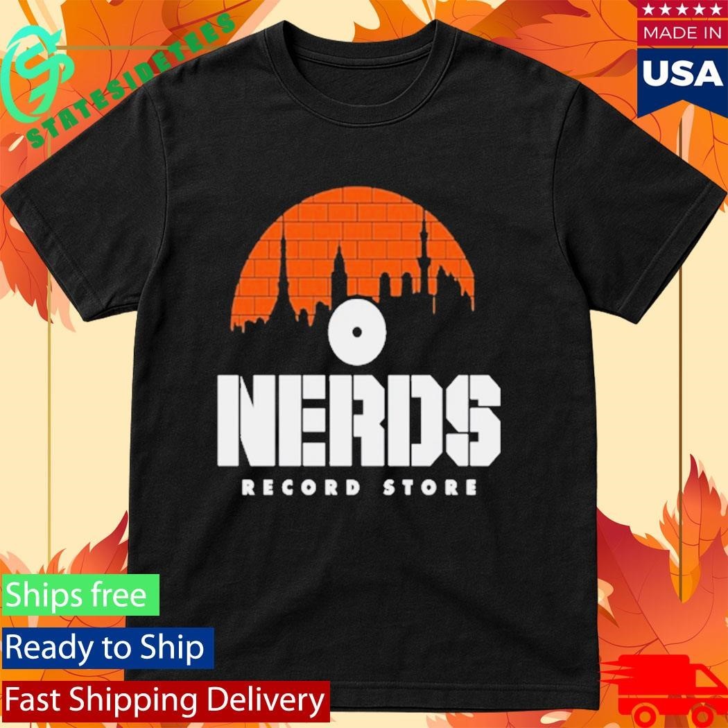 Nerds Record Stone Shirt Unisex , , , Long Sleeve Tee