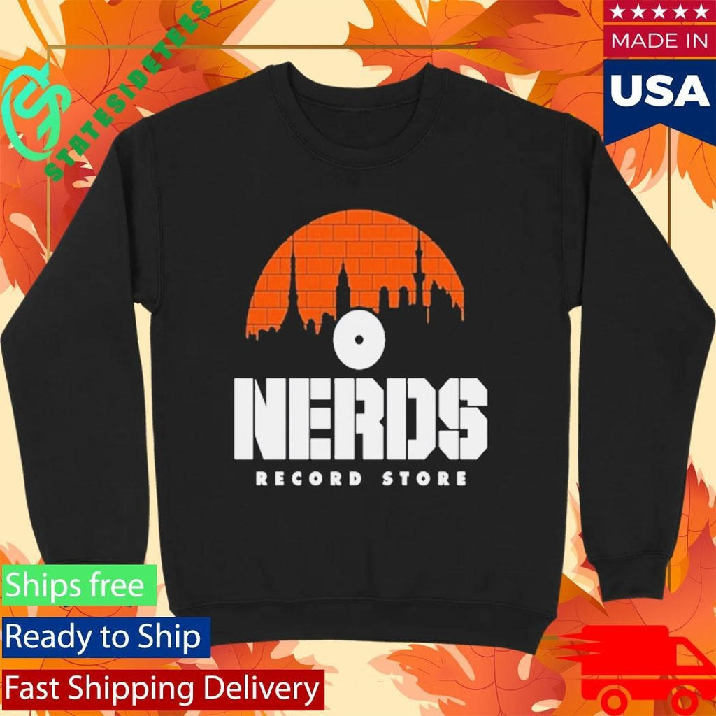 Nerds Record Stone Shirt Unisex , , , Long Sleeve Tee