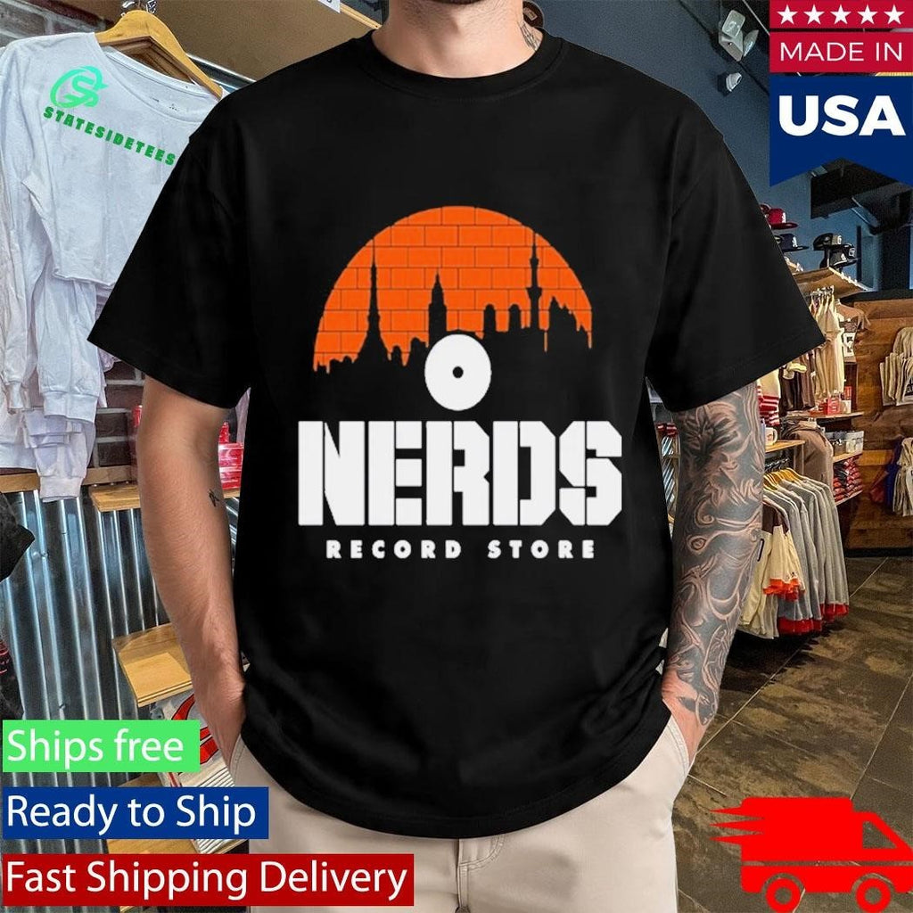 Nerds Record Stone Shirt Unisex , , , Long Sleeve Tee