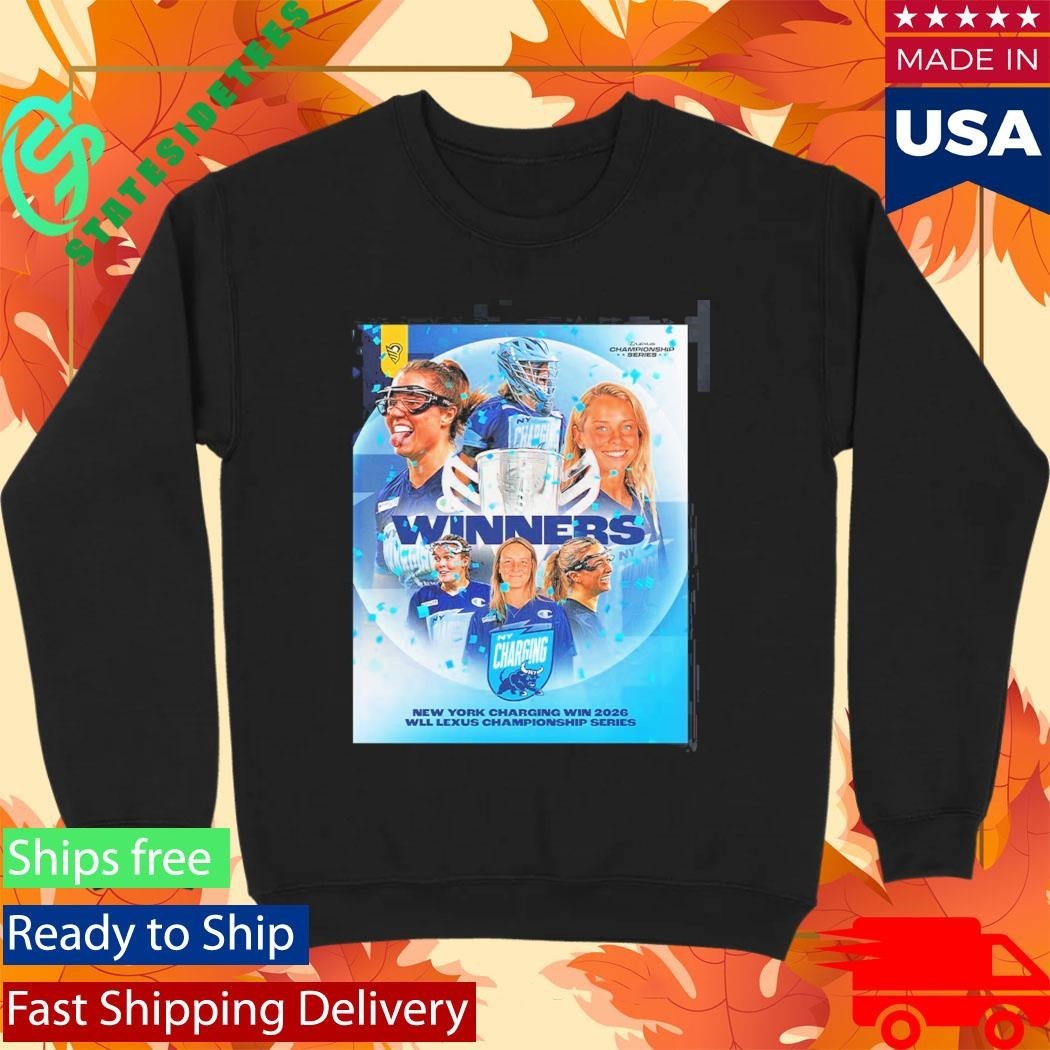 New York Charging Women’s Lacrosse 2026 WLL Lexus Championship Series Winners Unisex , , , Long Sleeve Tee