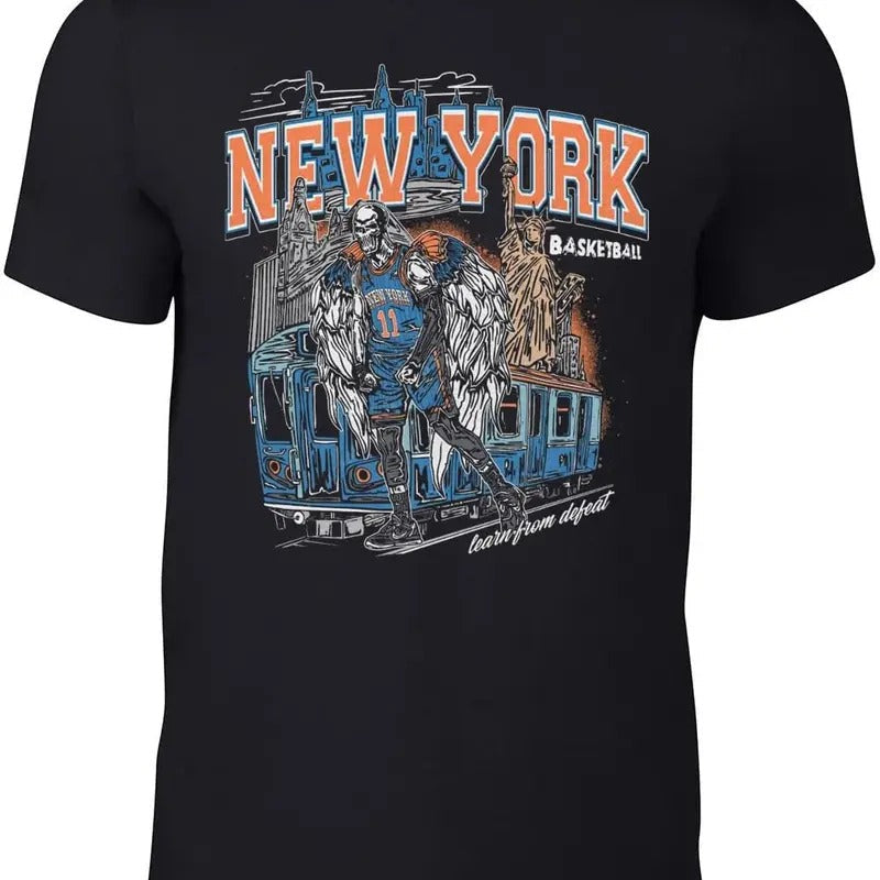 New York Jalen Brunson Skull T-Shirts