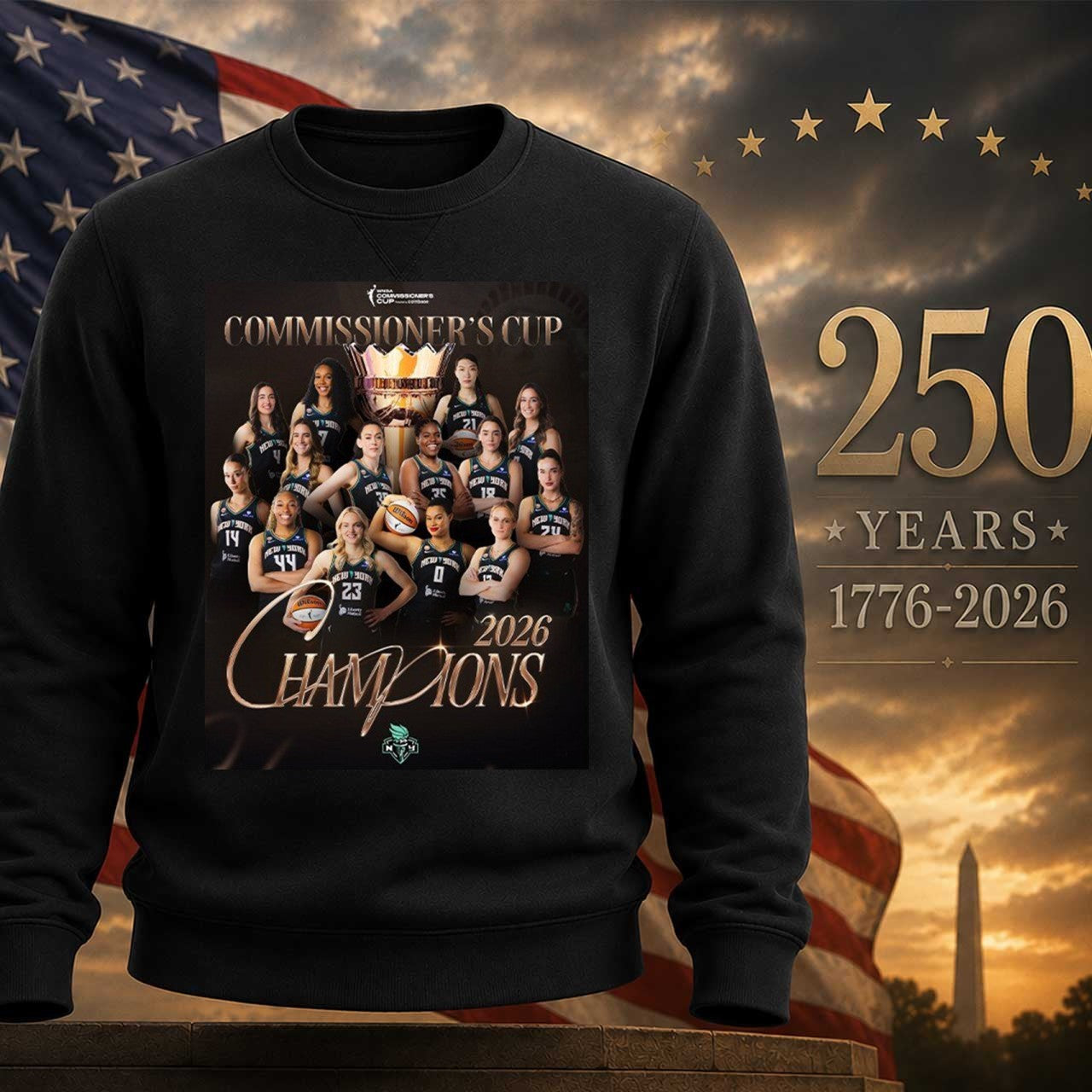 New York Liberty 2026 WNBA Commissioners Cup Champions Shirt