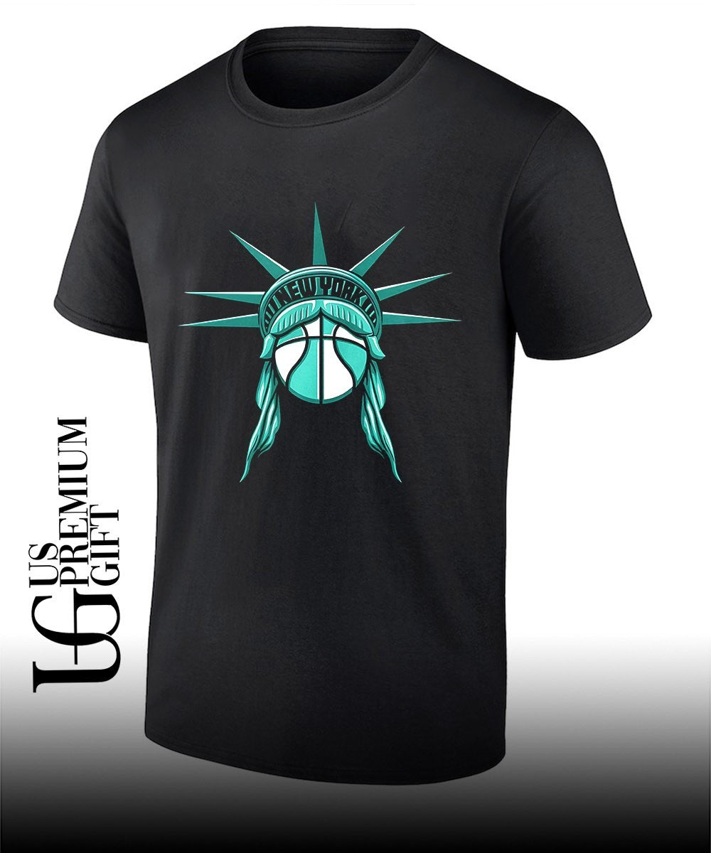 New York Liberty Basketball WNBA Statue of Liberty head WNBA Commissioner’s Cup Champions logo shirt