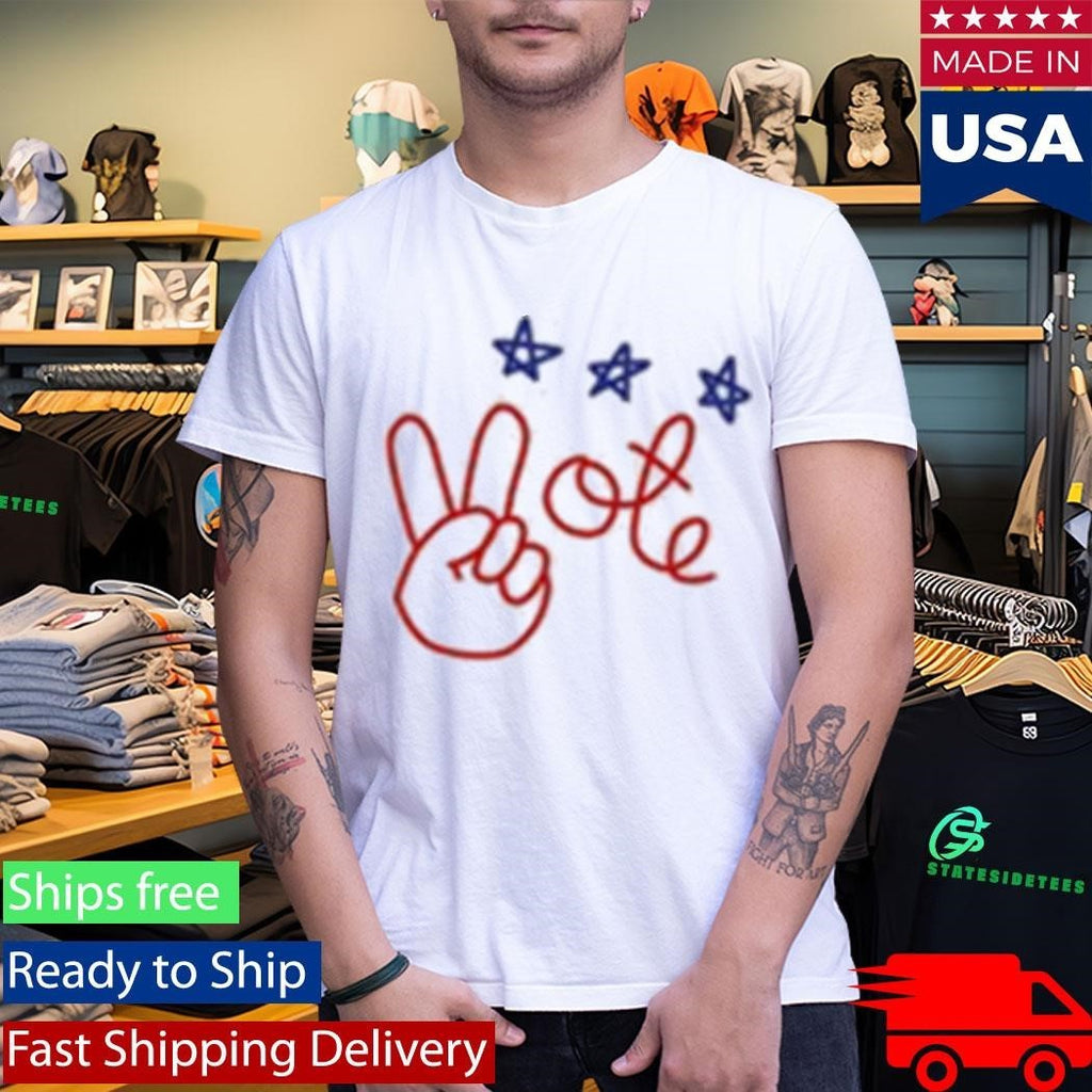 Nicolle Wallace Wearing Peace Vote Shirt Unisex , , , Long Sleeve Tee