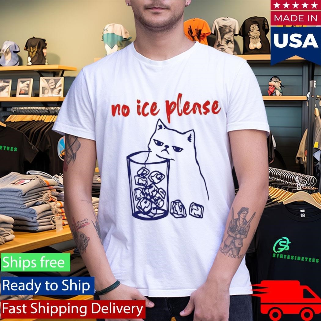 No Ice Please Cat Shirt Unisex , , , Long Sleeve Tee