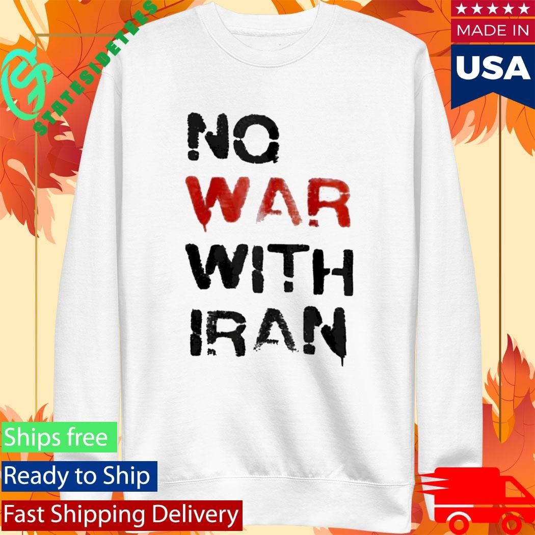 No War With Iran Shirt Unisex , , , Long Sleeve Tee