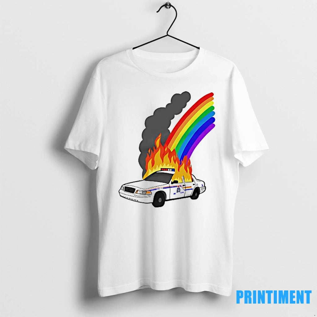 No Cops At Pride Rainbow Burn Tshirts Sweater
