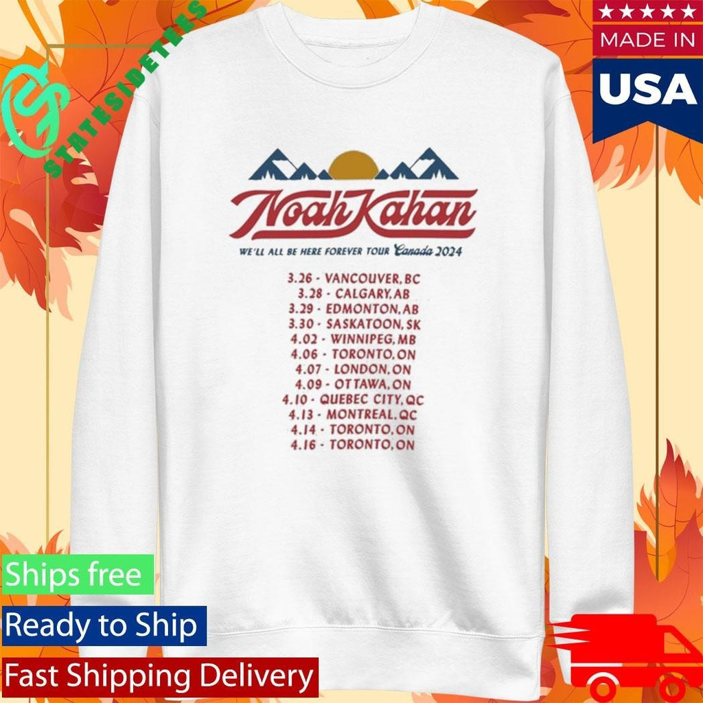 Noah Kahan Tour Feb – Apr 2024 Shirt Unisex , , , Long Sleeve Tee