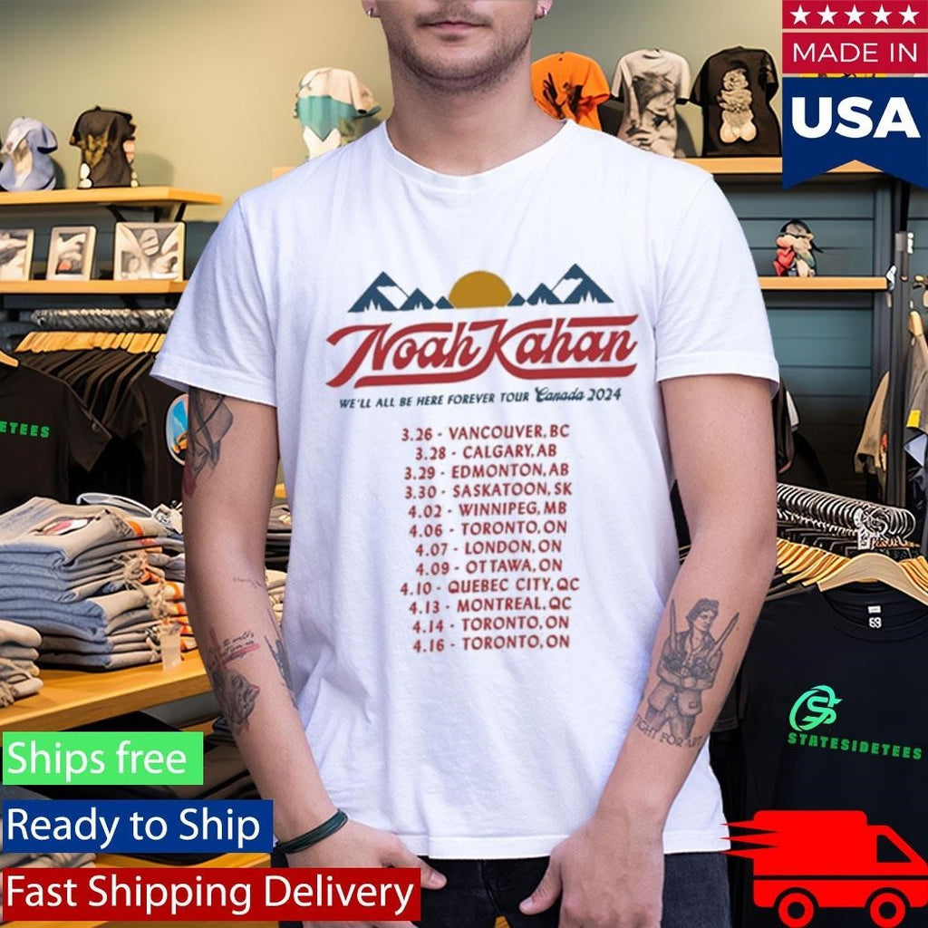 Noah Kahan Tour Feb – Apr 2024 Shirt Unisex , , , Long Sleeve Tee