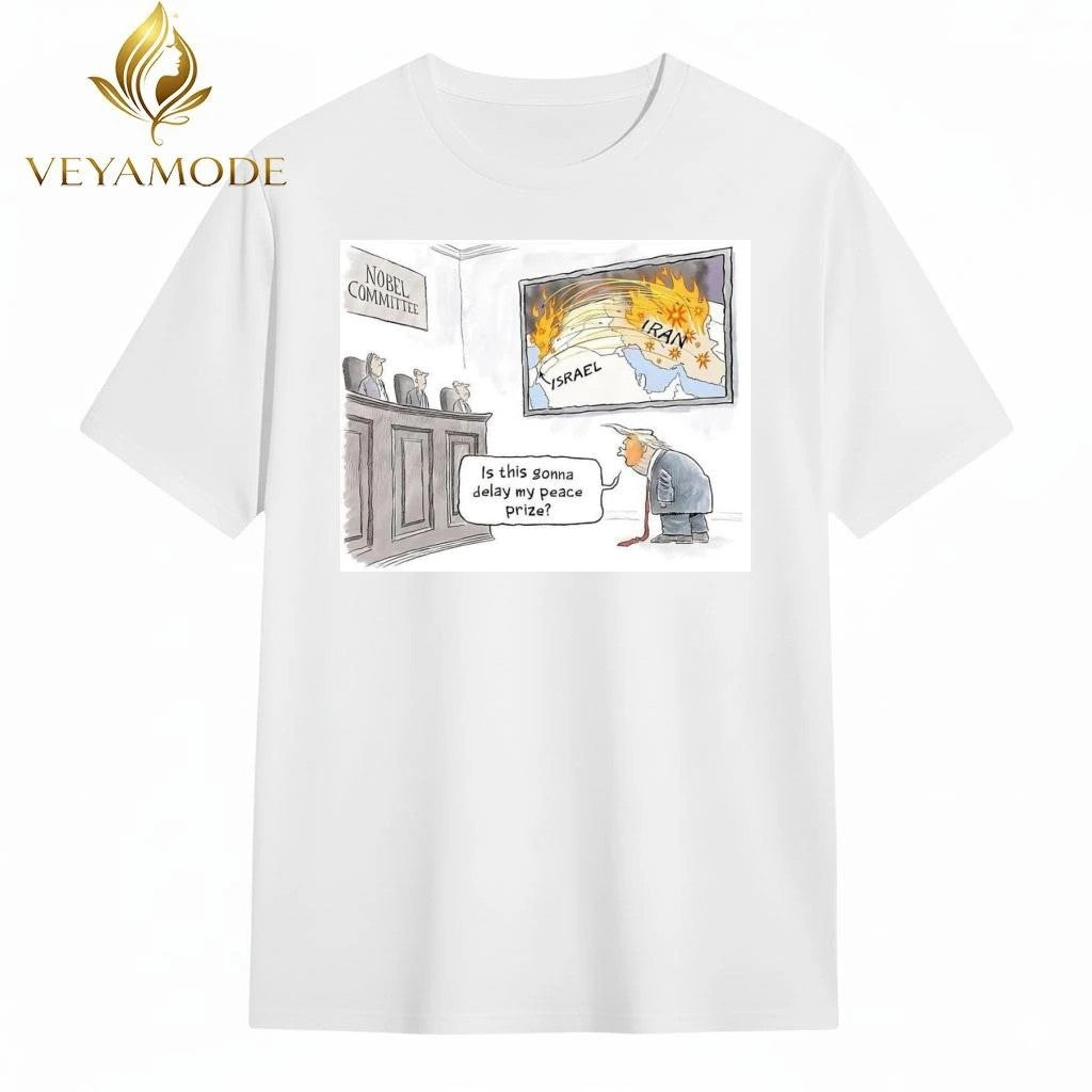 Nobel Committee Israel Iran Trump tee Unisex , , , Long Sleeve Tee