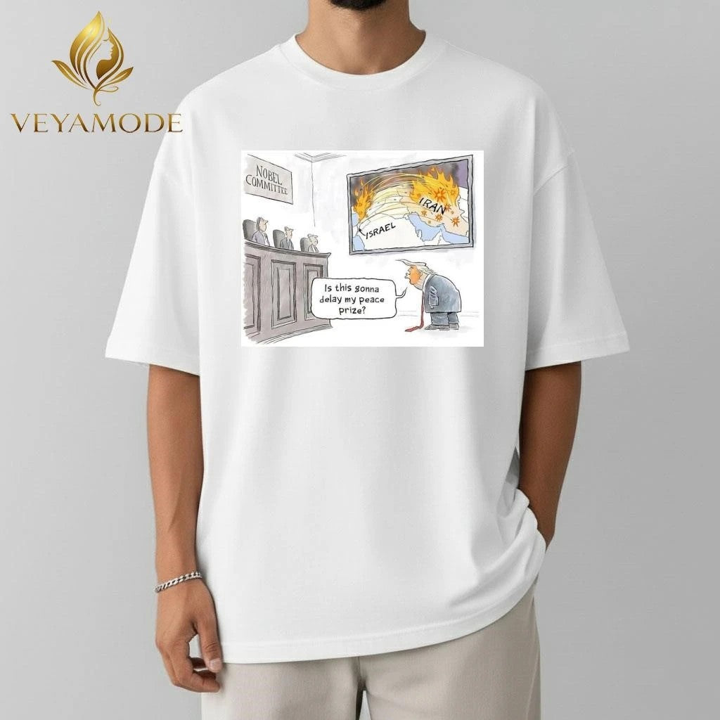 Nobel Committee Israel Iran Trump tee Unisex , , , Long Sleeve Tee