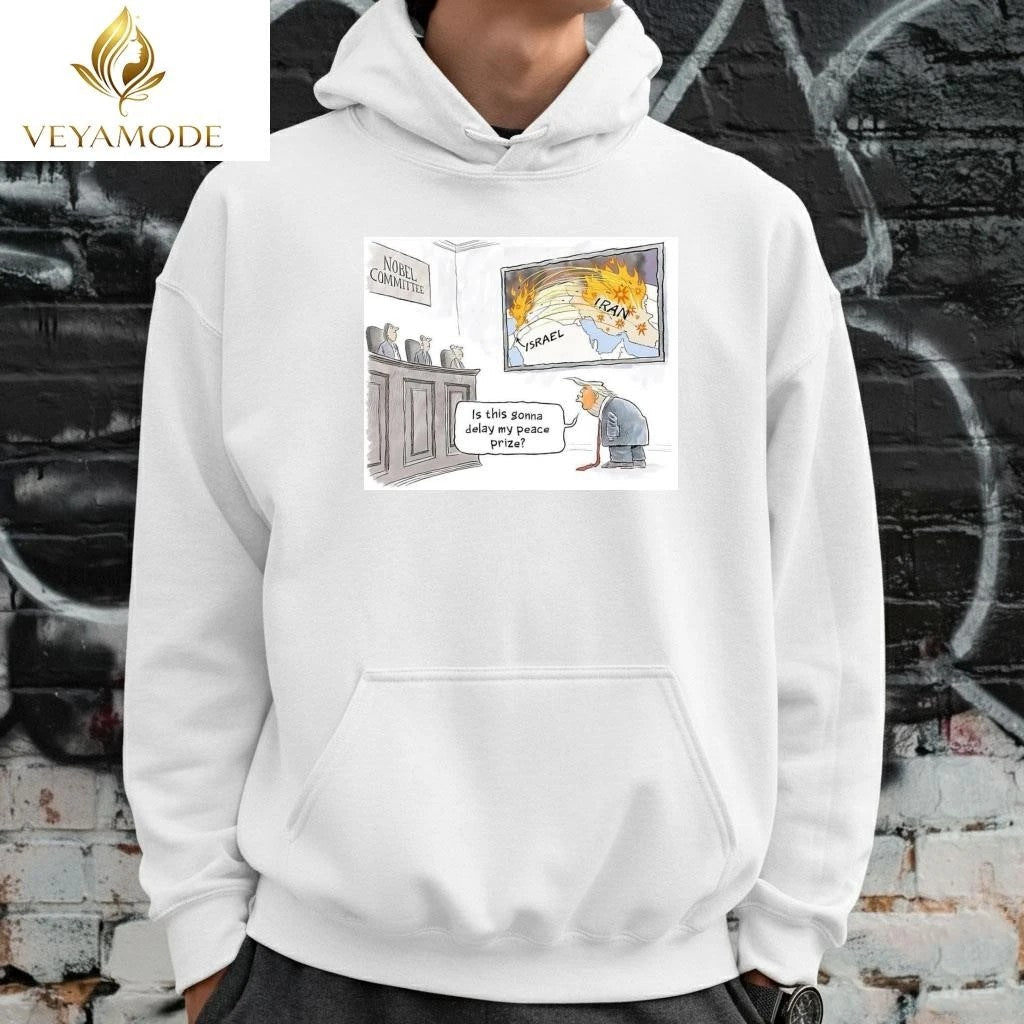 Nobel Committee Israel Iran Trump tee Unisex , , , Long Sleeve Tee