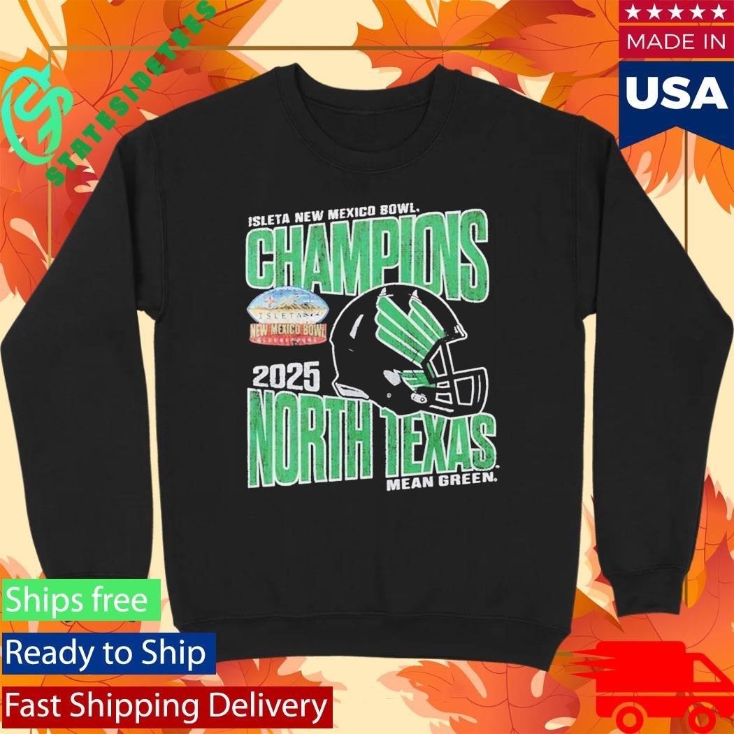 North Texas Mean Green 2025 Isleta New Mexico Bowl Champions Shirt Unisex , , , Long Sleeve Tee