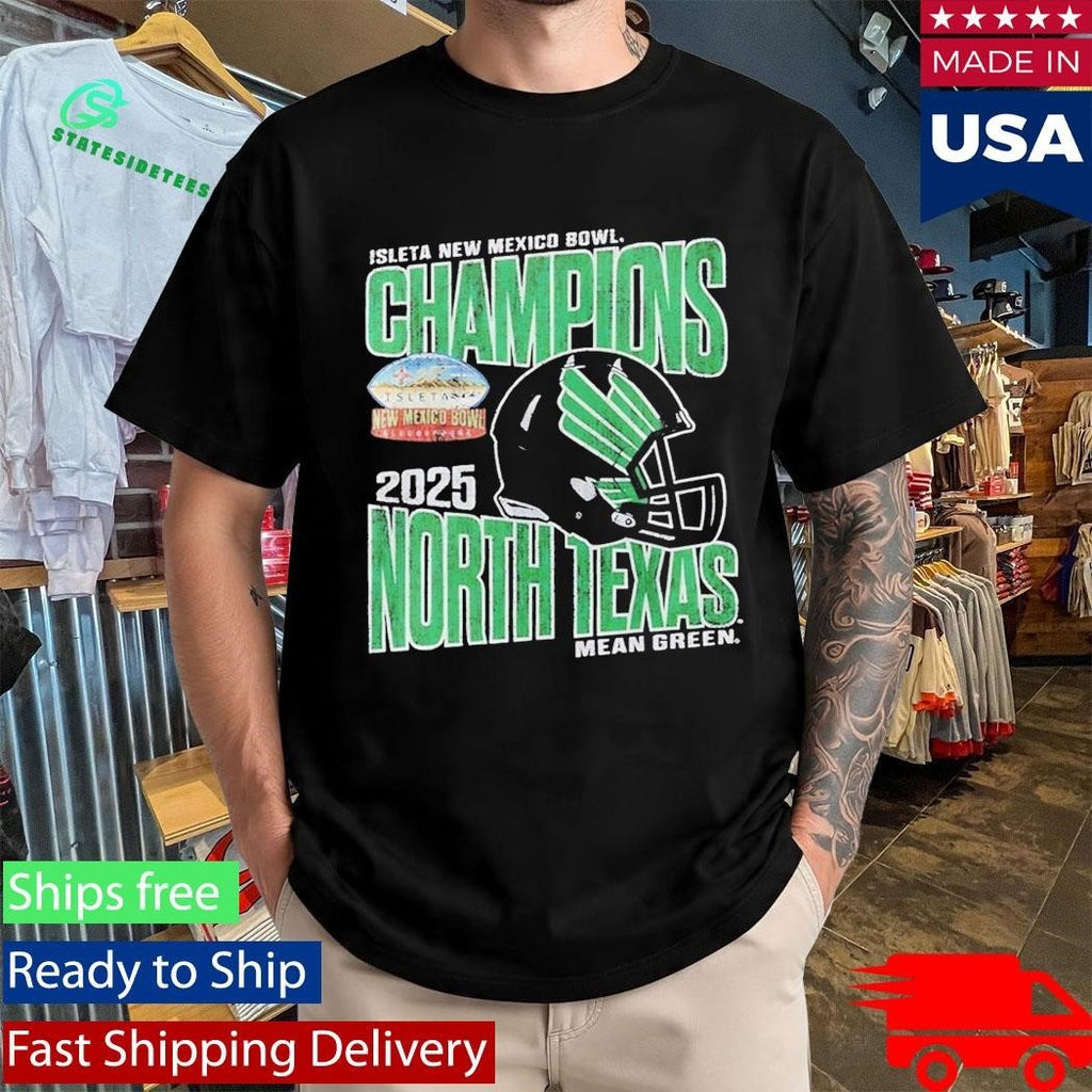 North Texas Mean Green 2025 Isleta New Mexico Bowl Champions Shirt Unisex , , , Long Sleeve Tee