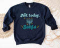 Not Today Santa Jewish Merry Funny Hanukkah Long Sleeve Religious T-Shirts