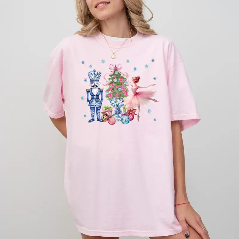 Nutcracker Comfort Colors Shirt Nuts About Coquette Unhinged Season Her T-Shirts