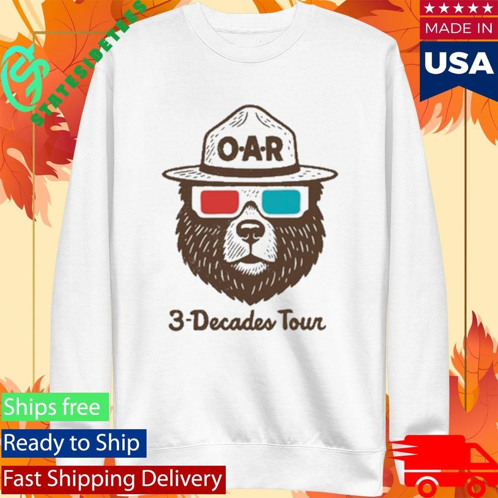 O.A.R. Three Decades Tour 3D Shirt Unisex , , , Long Sleeve Tee