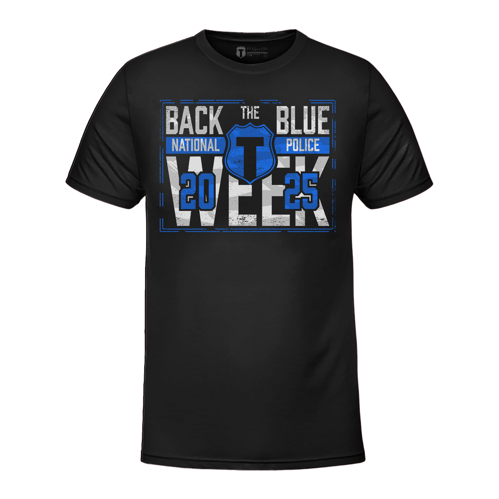 Back Blue Police Commemorative SIGNED T-Shirts