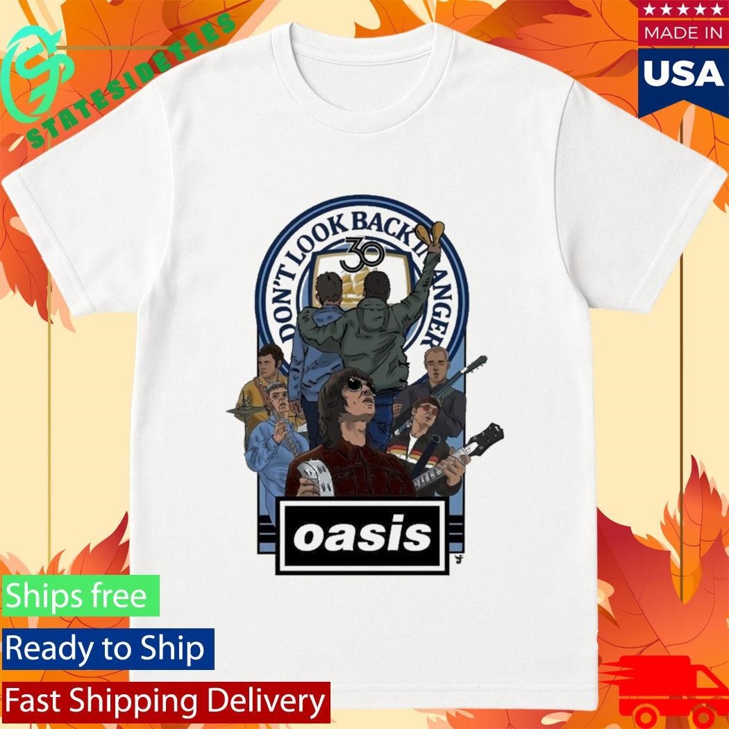 Oasis Don’t Look Back In Anger 30th Anniversary Shirt Unisex , , , Long Sleeve Tee