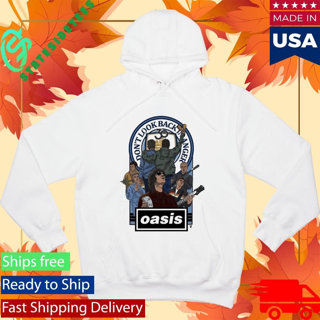 Oasis Don’t Look Back In Anger 30th Anniversary Shirt Unisex , , , Long Sleeve Tee