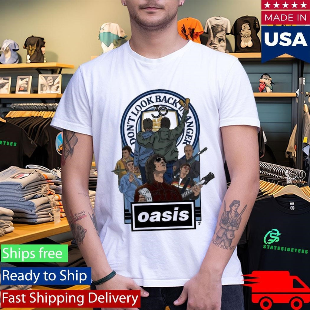 Oasis Don’t Look Back In Anger 30th Anniversary Shirt Unisex , , , Long Sleeve Tee