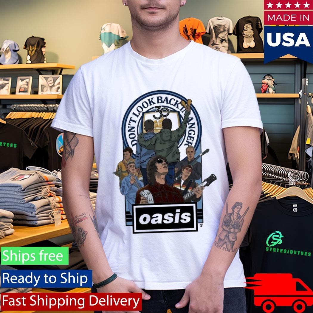 Oasis Don’t Look Back In Anger 30th Anniversary Shirt Unisex , , , Long Sleeve Tee