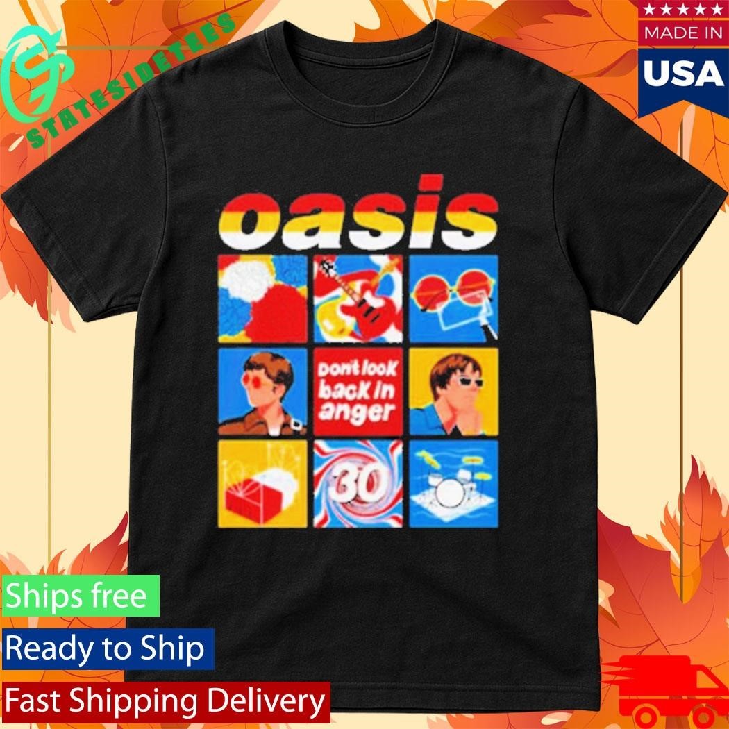 Oasis Don’t Look Back In Anger Celebrate 30 Years Of The Iconic Anthem Shirt Unisex , , , Long Sleeve Tee
