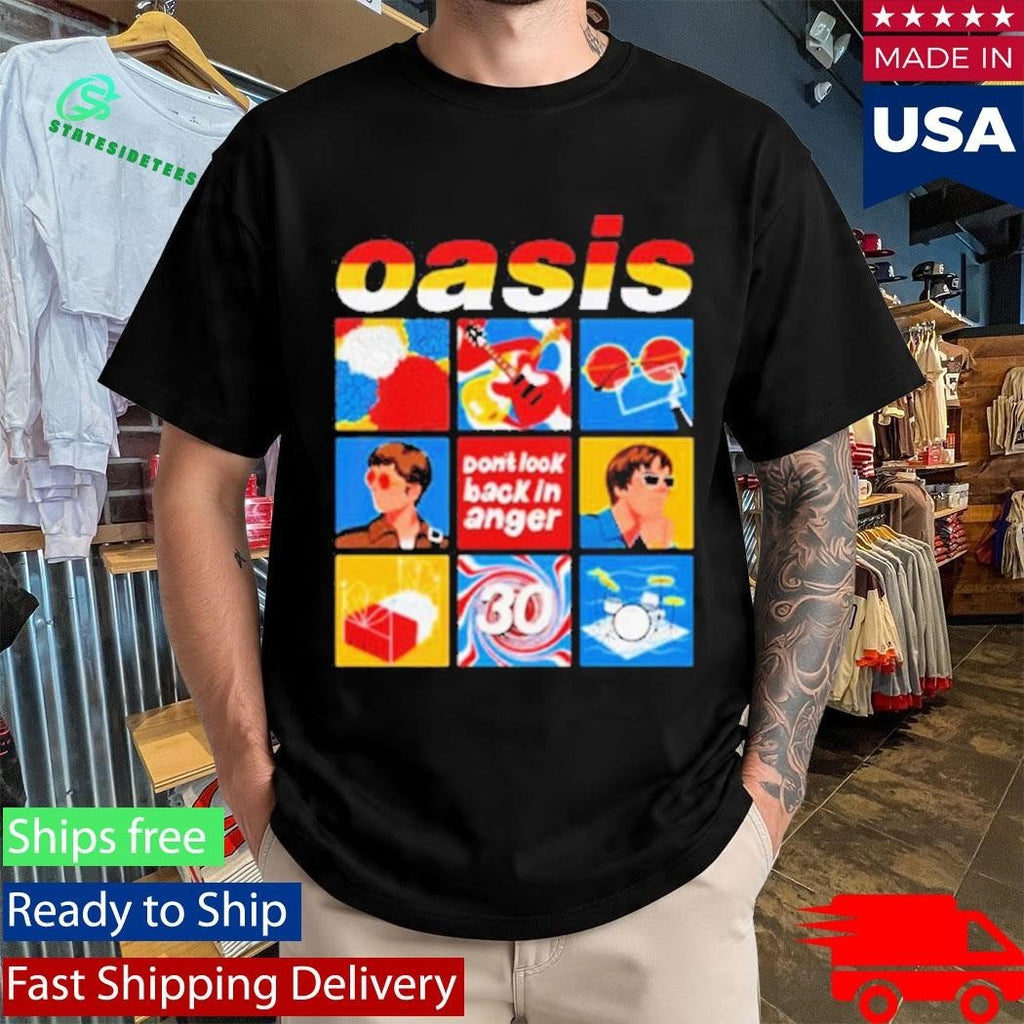 Oasis Don’t Look Back In Anger Celebrate 30 Years Of The Iconic Anthem Shirt Unisex , , , Long Sleeve Tee