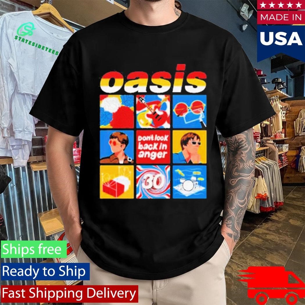 Oasis Don’t Look Back In Anger Celebrate 30 Years Of The Iconic Anthem Shirt Unisex , , , Long Sleeve Tee