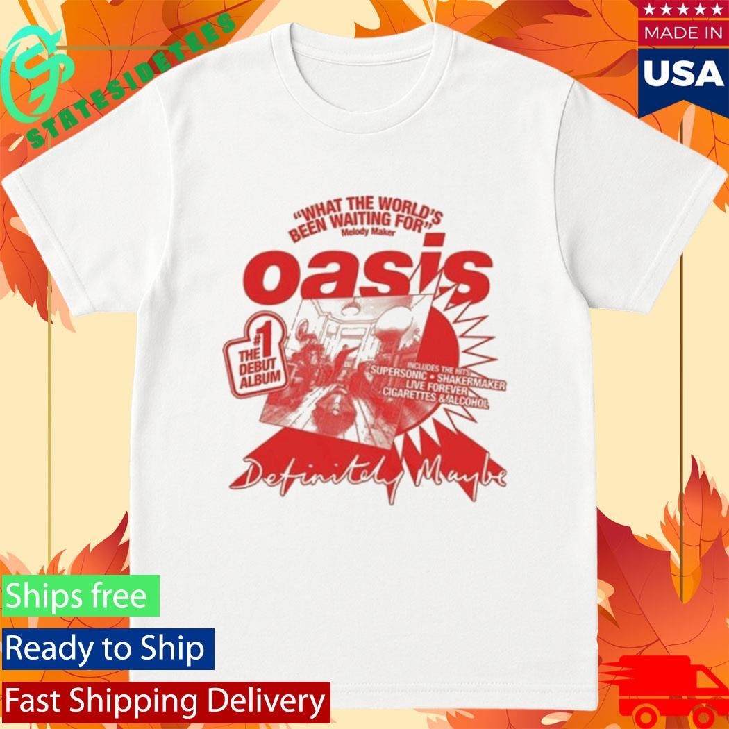 Oasis What The World’s Been Waiting For Natural Shirt Unisex , , , Long Sleeve Tee
