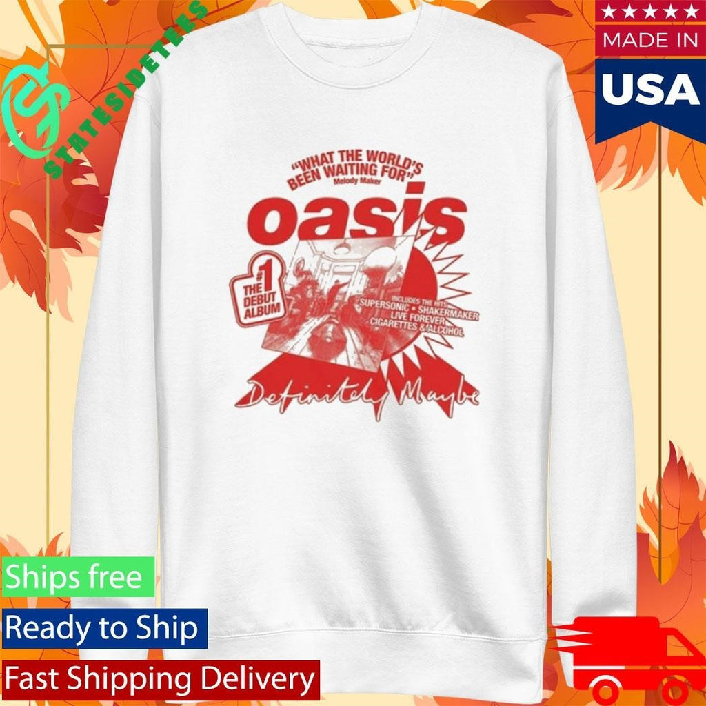 Oasis What The World’s Been Waiting For Natural Shirt Unisex , , , Long Sleeve Tee