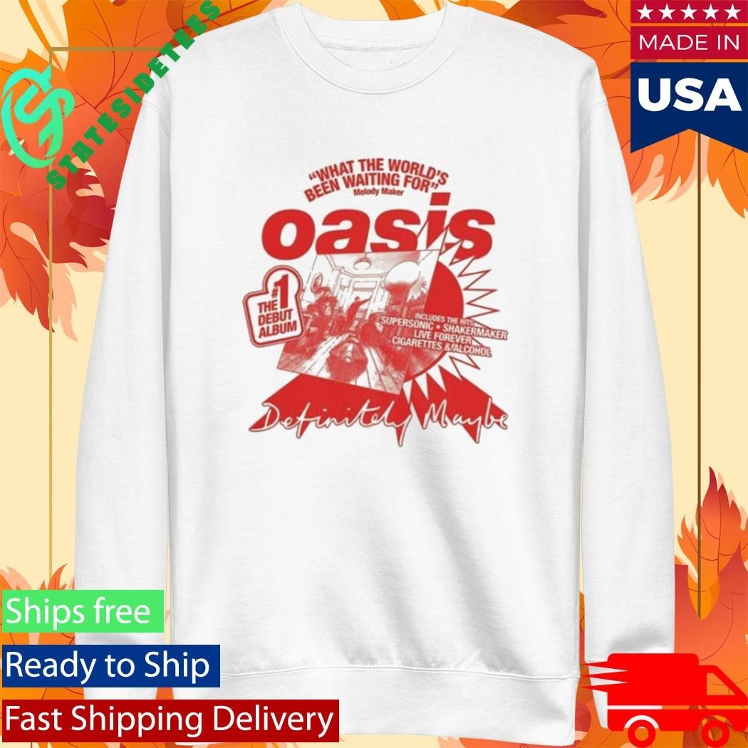 Oasis What The World’s Been Waiting For Natural Shirt Unisex , , , Long Sleeve Tee