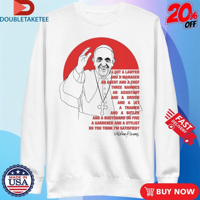 Official Adrian+Shane Pope Life Shirts Unisex , , , Long Sleeve Tee