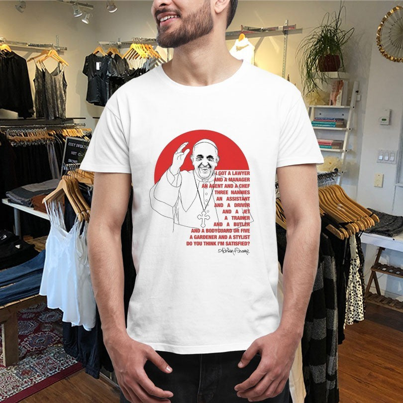 Official Adrian+Shane Pope Life Shirts Unisex , , , Long Sleeve Tee