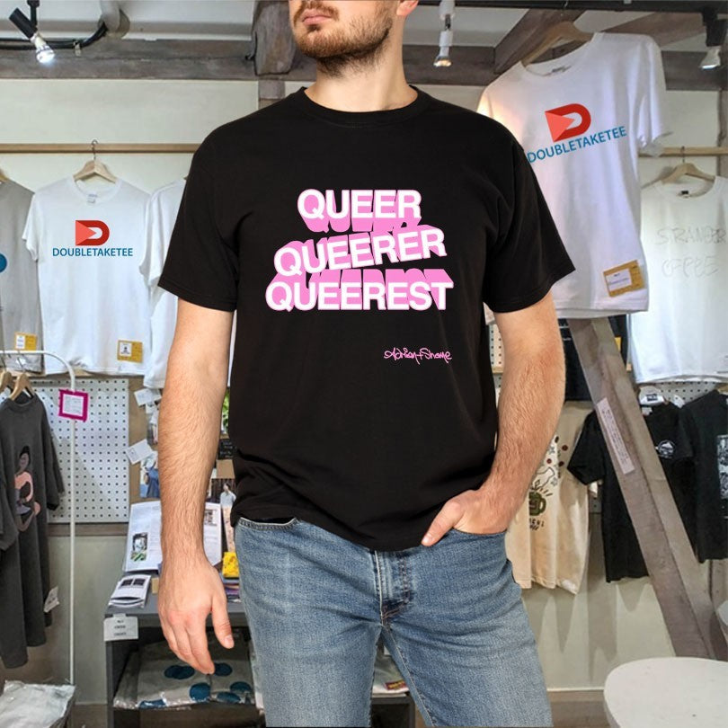 Official Adrian+Shane Queer Queerer Queerest Shirts Unisex , , , Long Sleeve Tee